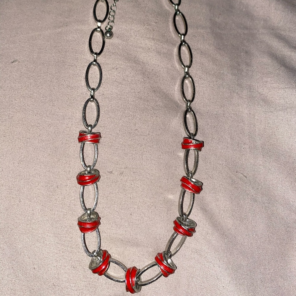 Cute red necklace